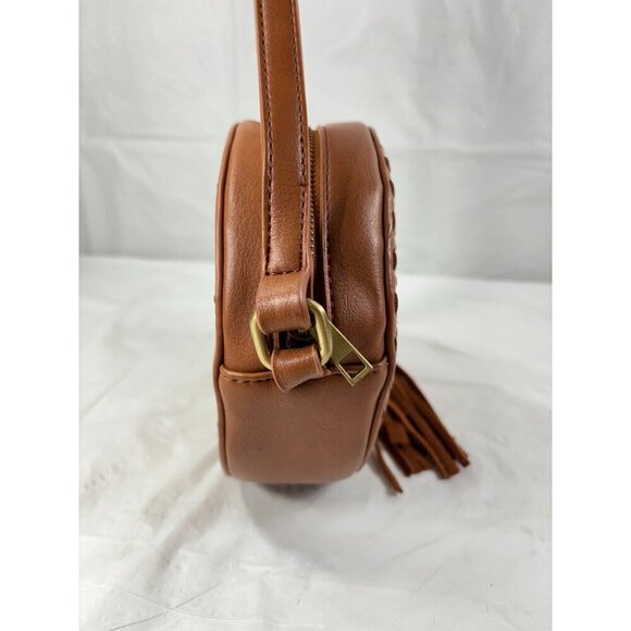 Street Level Circular Woven Crossbody Purses - Picture 6 of 16